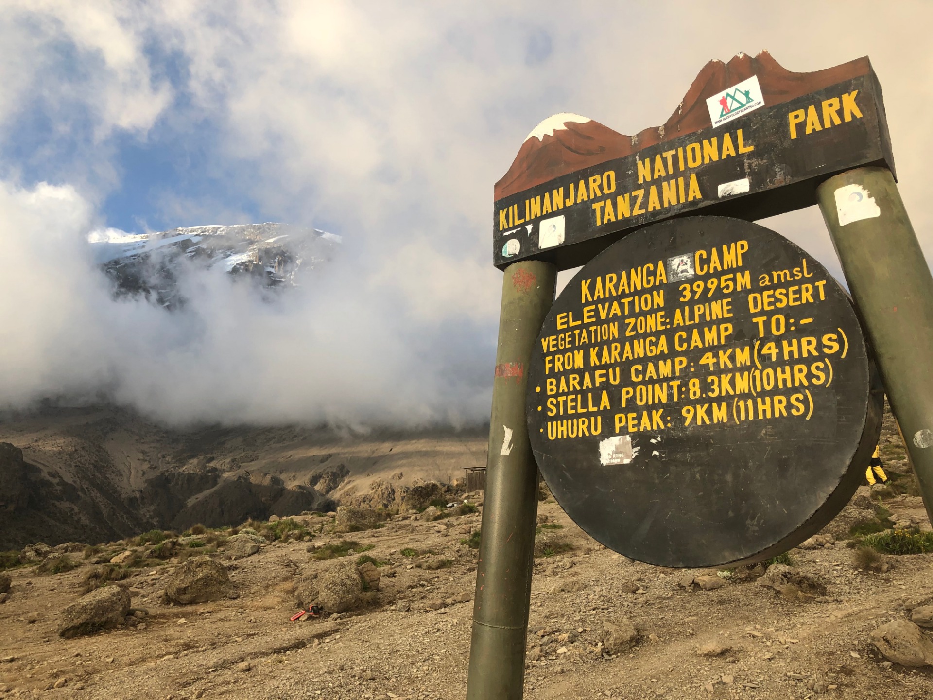 Karanga Camp - poslední před základním táborem